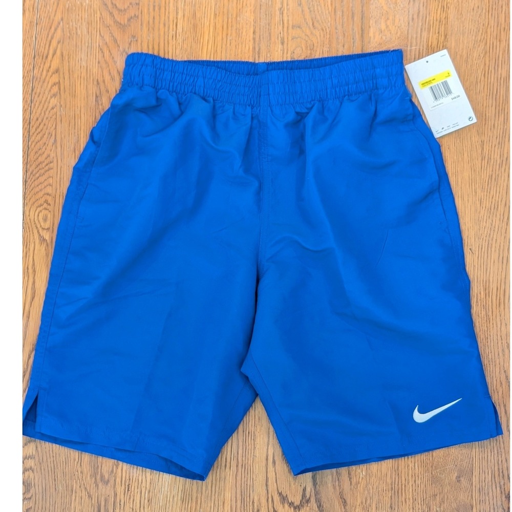 Nike Mens Royal Blue Swim Trunks Mesh Lined Board Shorts NESSE450-494 Size Small